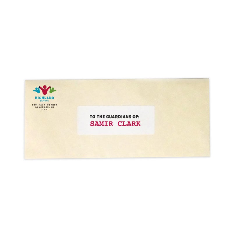 MACO Laser/Ink Jet White Address Labels, 1-1/2" x 4", 14 per Sheet, 1400 per Box (ML-1450) - Image 4